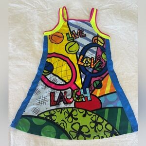 Lucky in Love girls small 7/8 tennis tank dress
